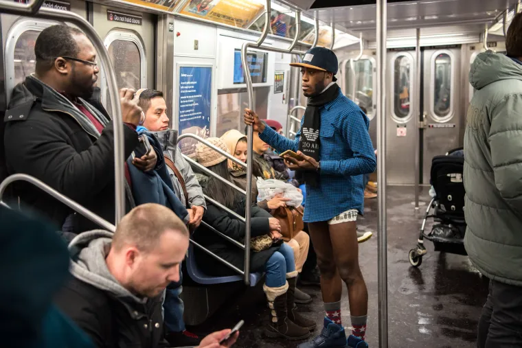 No Pants Subway Ride